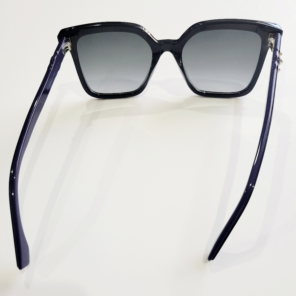 Fendi Square Sunglasses Black Silver Studs - Picture 5 of 13